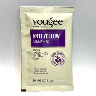 🔥ยูจี แชมพูม่วง แบบซอง สำหรับผมโทนเทา ล้างไรเหลือง🔥Yougee Anti Yellow Shampoo 30ml. Yougee Silver Shampoo goodbye yellow