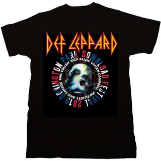 เสื้อยืดฤดูร้อนcalDef LEPPARD เสื้อยืดคอกลม แขนสั้น ผ้าฝ้าย พิมพ์ลาย World Tour S-5XL