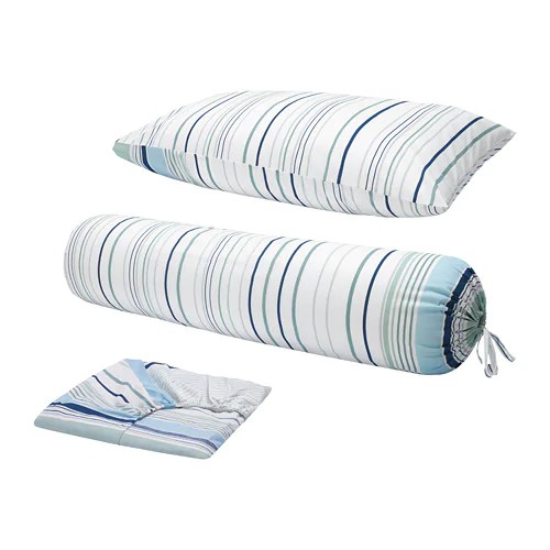 IKEA BLARIPS ชุดผ้าปูที่นอน 3 ชิ้น / ผ้าปูที่นอน สีฟ้า SINGLE