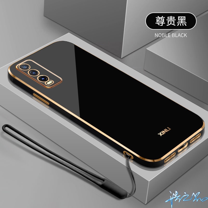เคสโทรศัพท์มือถือ แบบนิ่ม พร้อมสายคล้อง หรูหรา สําหรับ Vivo Y11 case Y20i Y17S Y16 Y02T Y02S Y02 Y02A Y20 Y22S Y22 Y35 Y12S Y12 Y15 Y17 Y12S Y20S Y91 Y95 Y15S Y15A