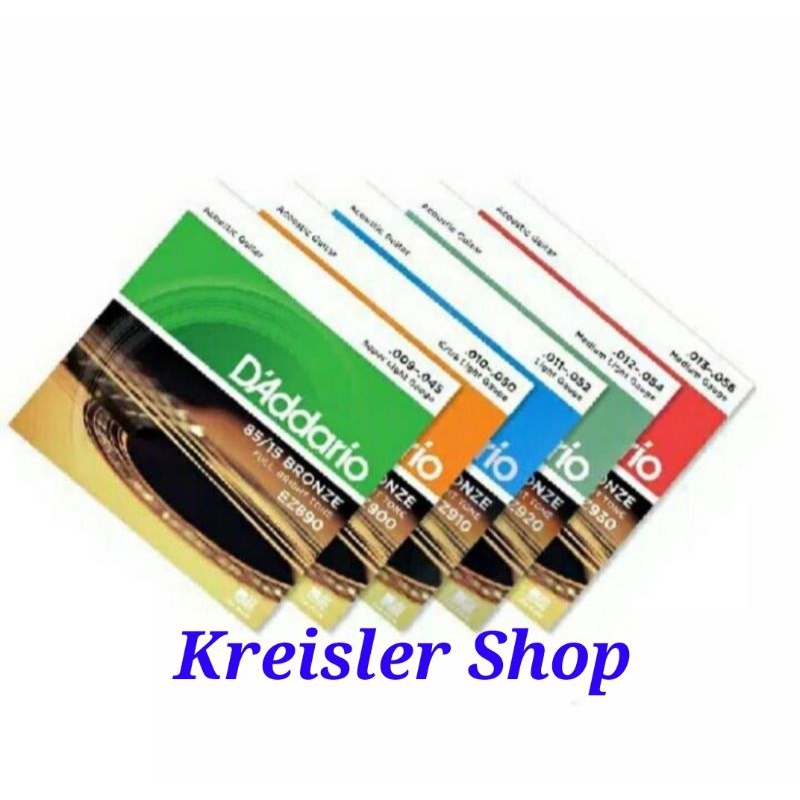 สายกีต้าร์โปร่ง 1 ชุด EZ890 EZ900 EZ910 EZ920 สายสายกีตาร์ EJ15 EXP15