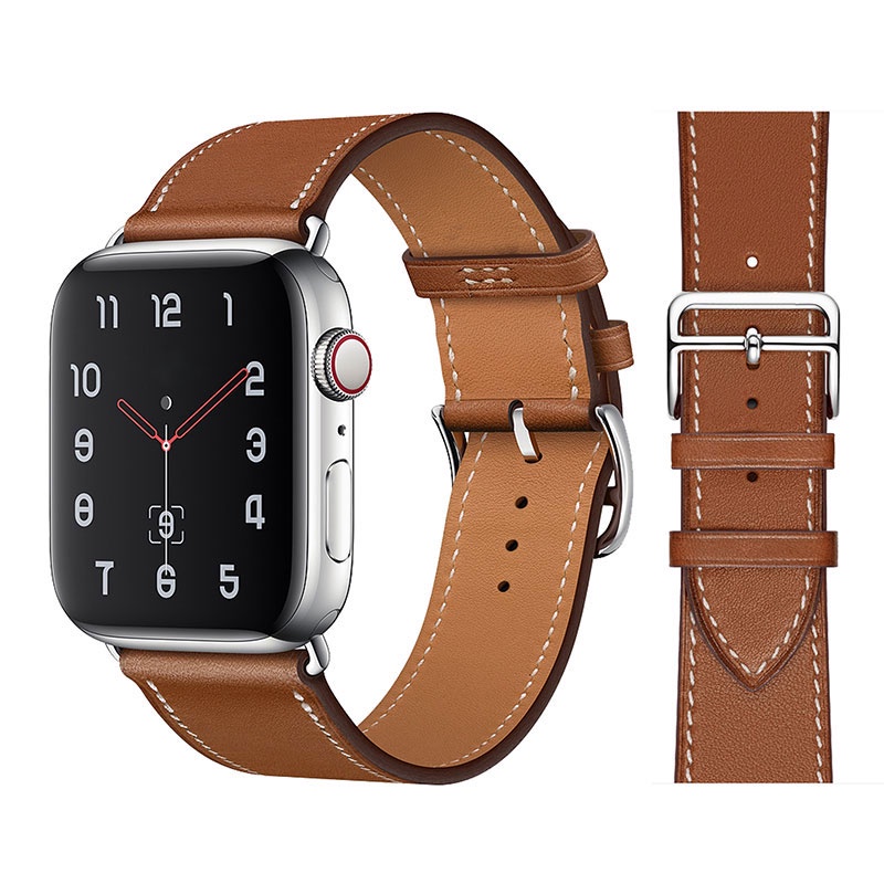 สายหนังทัวร์เดี่ยวสําหรับ Apple Watch Series 11/10/9/8/7/5/4/SE/Ultra 3/2/1 38/40/41/42/44/45/46/49 มม.