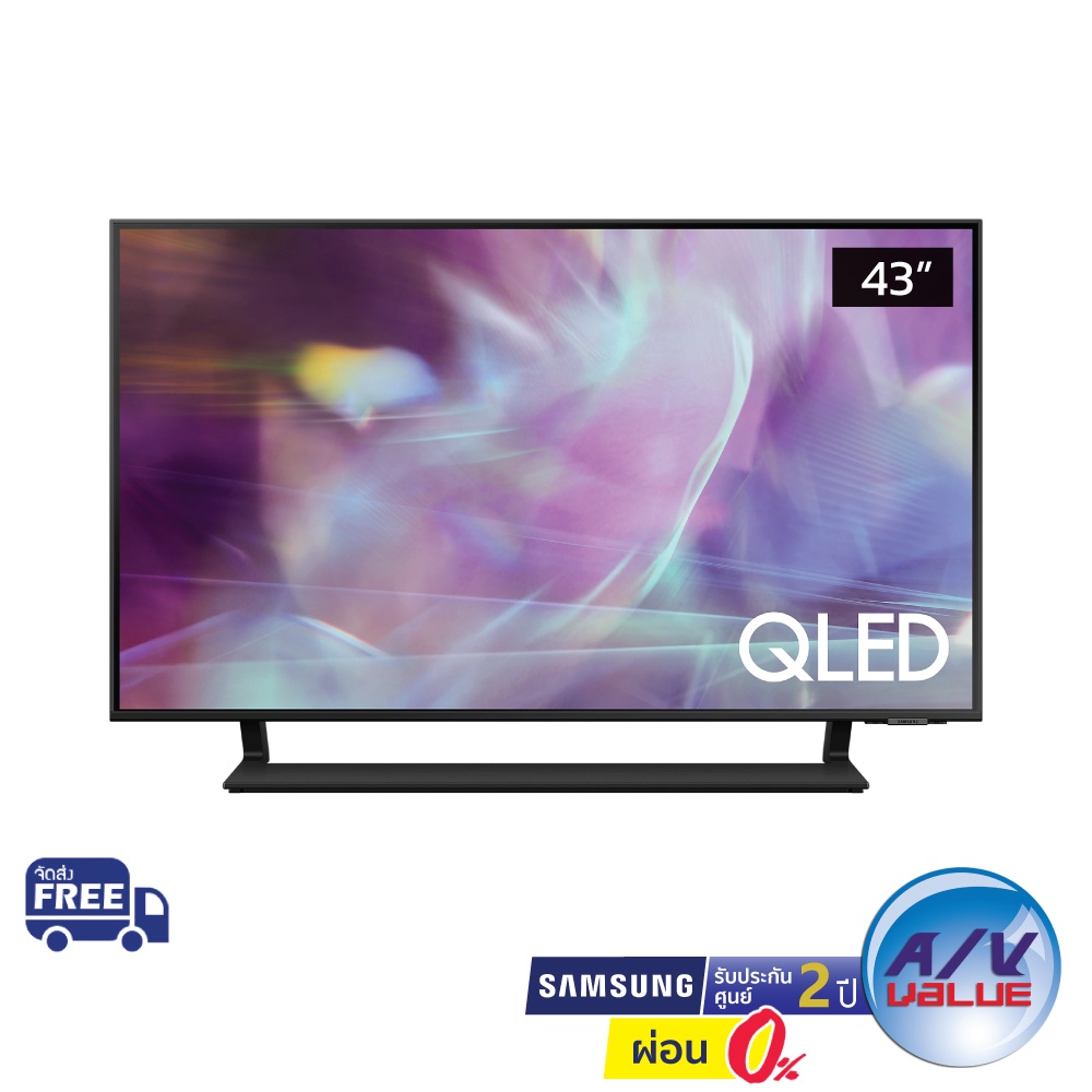 Samsung QLED 4K TV รุ่น QA43Q65AAKXXT ขนาด 43 นิ้ว Q65A Series ( 43Q65A ) ** ผ่อน 0% **
