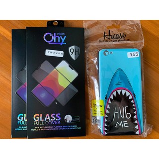 เคส กรอบกันกระแทก โทรศัพท์และกระจกเต็มจอ case Vivo Y55 Y55s