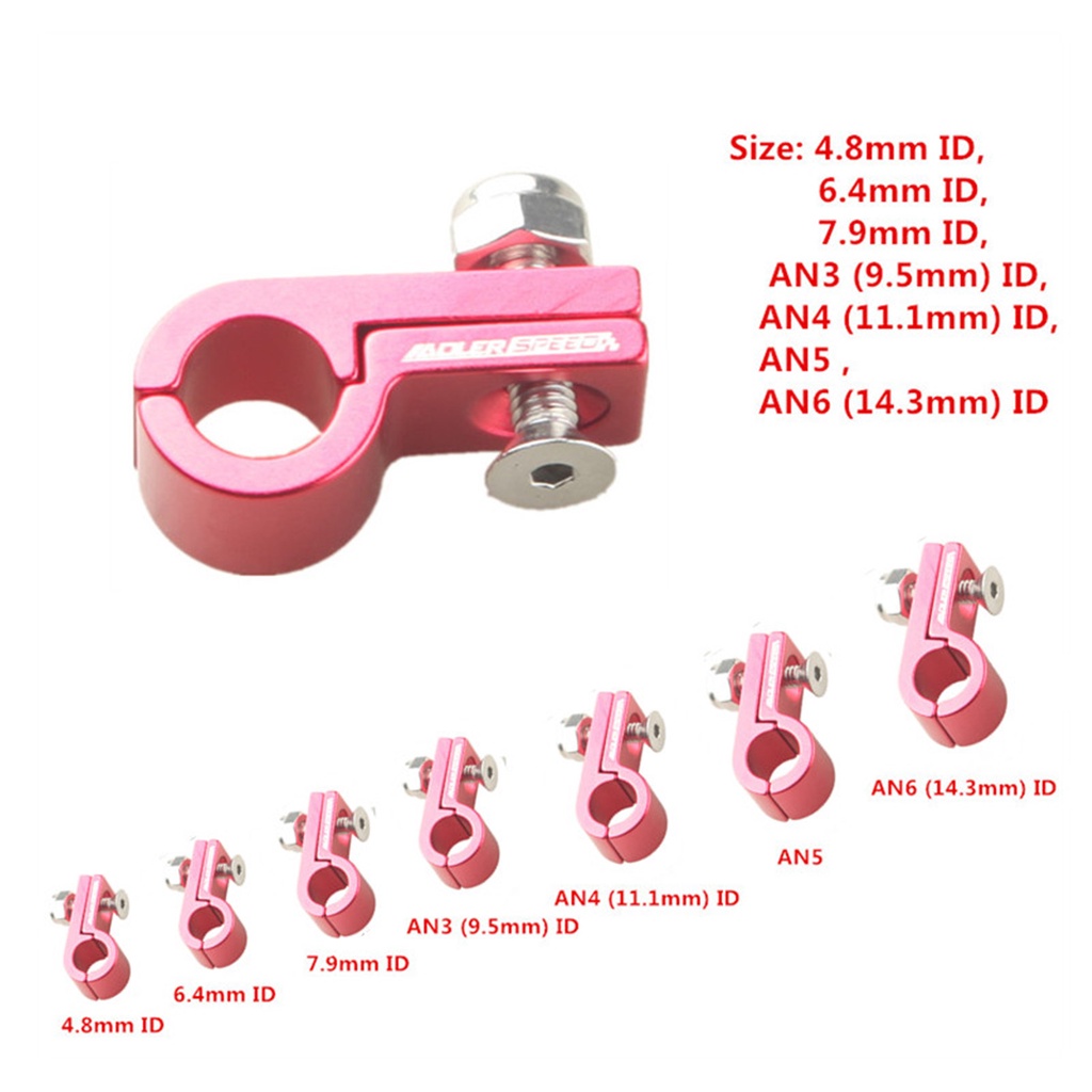 -3AN AN3 3AN 9.5 มม. ID/-6AN AN6 6AN 14.6 มม. ID อลูมิเนียมการใช้ Line Clamp ท่อ Clamp อะแดปเตอร์