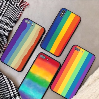 เคสโทรศัพท์มือถือ ซิลิโคนนุ่ม ลายสายรุ้ง สําหรับ Realme 7i 7 Pro Realme 8 Pro 8i 8S 5G Realme 9 Pro 9i 9 Pro Plus