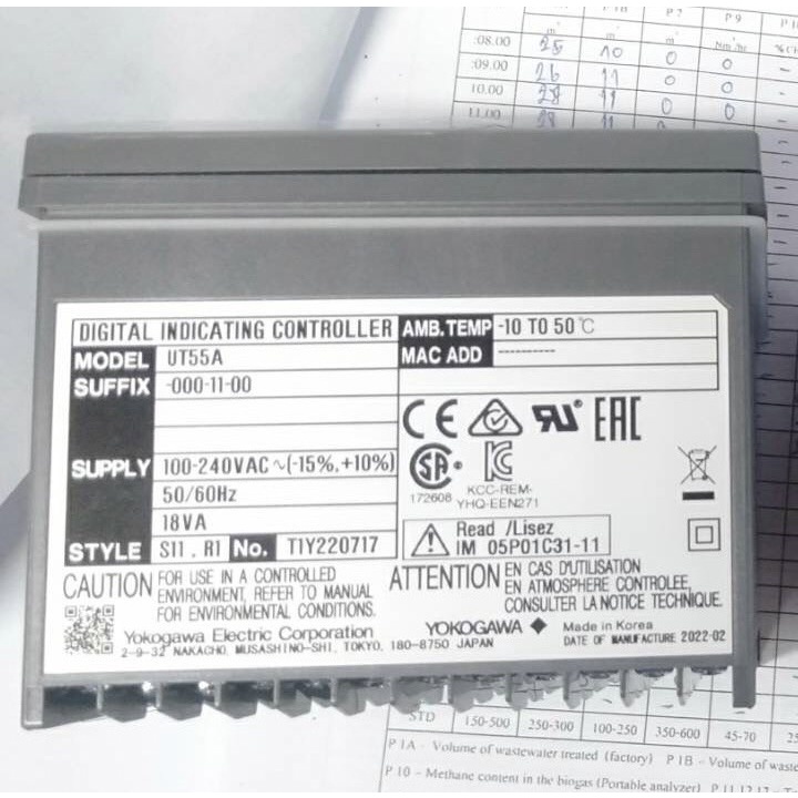Yokogawa  UT55A. 000-11-00