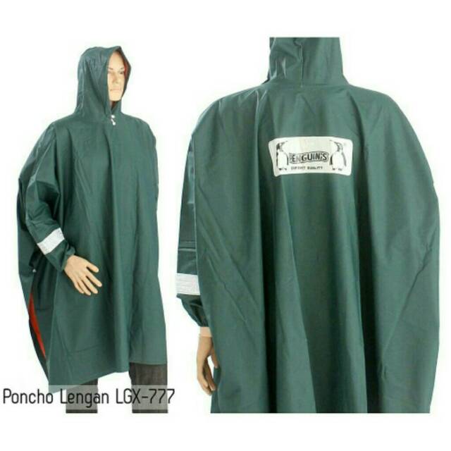 JAS HUJAN PONCO LENGAN PENGUIN LGX 777 SUPER TEBAL/JAS HUJAN PONCO LENGAN PENGUIN