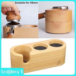 [ราคาจำกัดเวลา] Coffee Tamper Stand Wood Tamping Stand Coffee Machine Coffee Tamper Base S