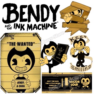 แผ่นแพทช์สติกเกอร์ ลายเกมสยองขวัญ Bendy ระดับ A ซักล้างได้ สําหรับตกแต่งเสื้อยืด DIY