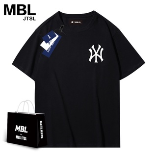 Mbl เสื้อยืดแขนสั้น ผ้าฝ้าย แบบบาง เหมาะกับฤดูร้อน สําหรับผู้ชาย และผู้หญิง