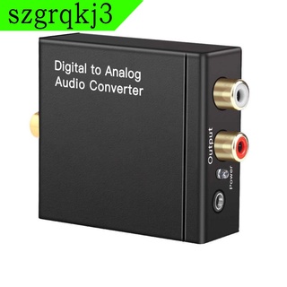 [คุณภาพสูง] อุปกรณ์แปลงเสียงอนาล็อกดิจิตอลสําหรับ Optical Coaxial Toslink Spdif Rca R/L Aux