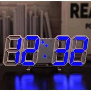 🔥ใช้DETDEC30เหลือ93🔥3D LED Clock นาฬิกาดิจิตอล3D มี6 แสงให้เลือกนาฬิกาตกแต่งห้อง นาฬิกามินิมอล รุ่น JH-225