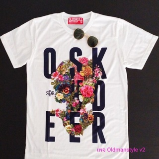 เสื้อยืด Oldskull ลายดอกไม้สามารถปรับแต่งได้