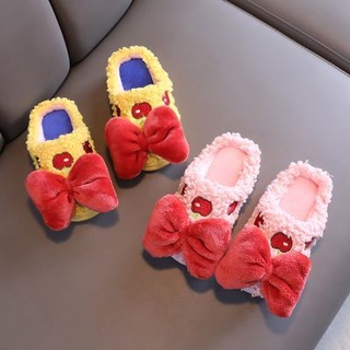 เด็กผ้าสำลีน่ารักรองเท้าแตะ รองเท้าแตะแม่ลูก รองเท้าเด็ก รองเท้าใส่ในบ้าน House slippers