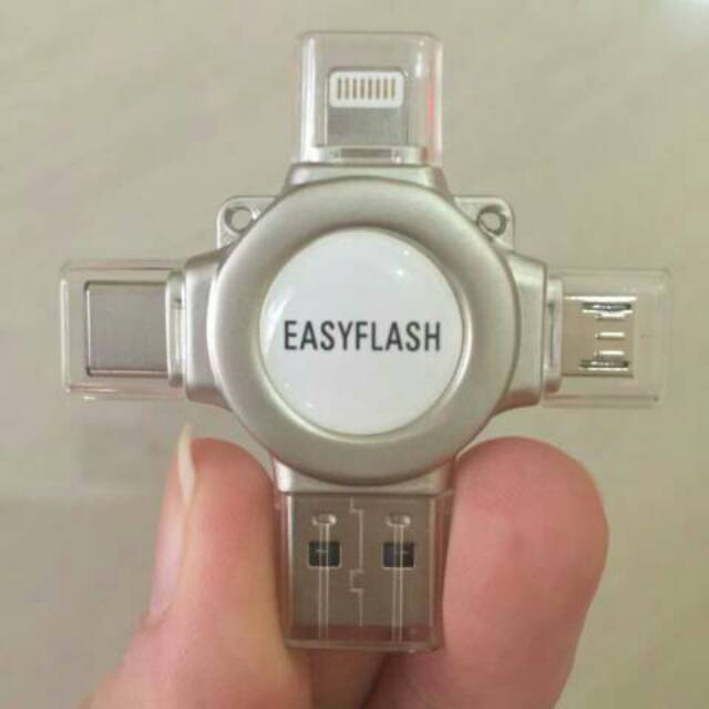 Flashdisk Flashdrive OTG 4in1 32GB Iphone IOS/USB/MICRO/TYPE C/PC