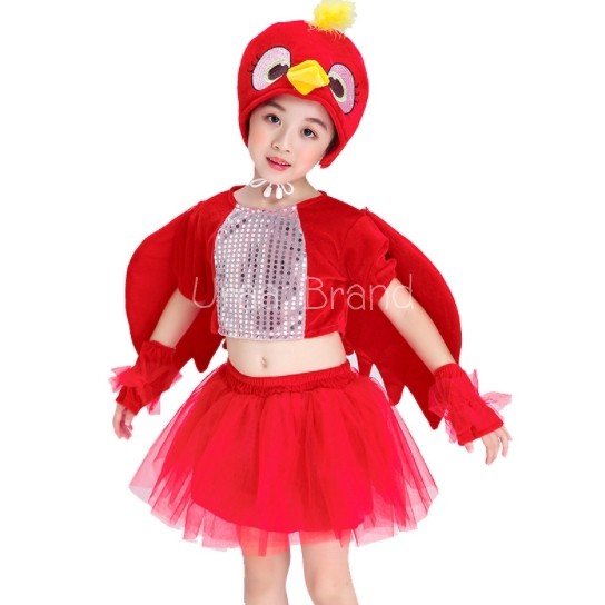(พร้อมส่งสีแดง) ชุดแฟนซีนก แฟนซีเด็กนก นก รุ่น ชุดนกเด็ก Bird Kids Fancy ชุดนก - รูปที่ 3