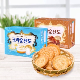 [พร้อมส่ง]CROWN Sando Choco 161g🇰🇷🍪แซนโด ชอคโก