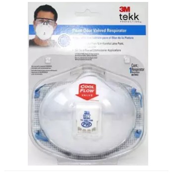 หน้ากากกรองอากาศมีวาล์ว 3M P95 (8577)