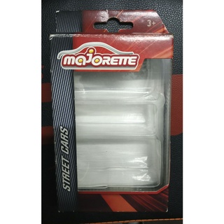 กล่องใส่โมเดลรถ Majorette (กล่องเปล่าใส่โมเดลรถเหล็ก 1/64) รุ่น Street Cars ใส่รถได้ 3 คัน แนวตั้ง กล่องมีตำหนิ