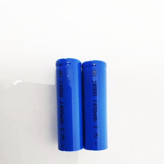 ถ่านชาร์จ ขนาด AA 3.7V. 1400 mAh จำนวน 2 ก้อน