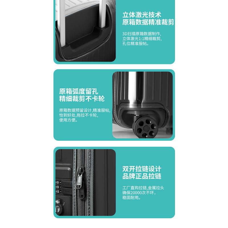 ผ้าคลุมกระเป๋าเดินทาง แบบหนา สีโปร่งใส สําหรับ Essential Trunk Plus 31 33 นิ้ว rimowa