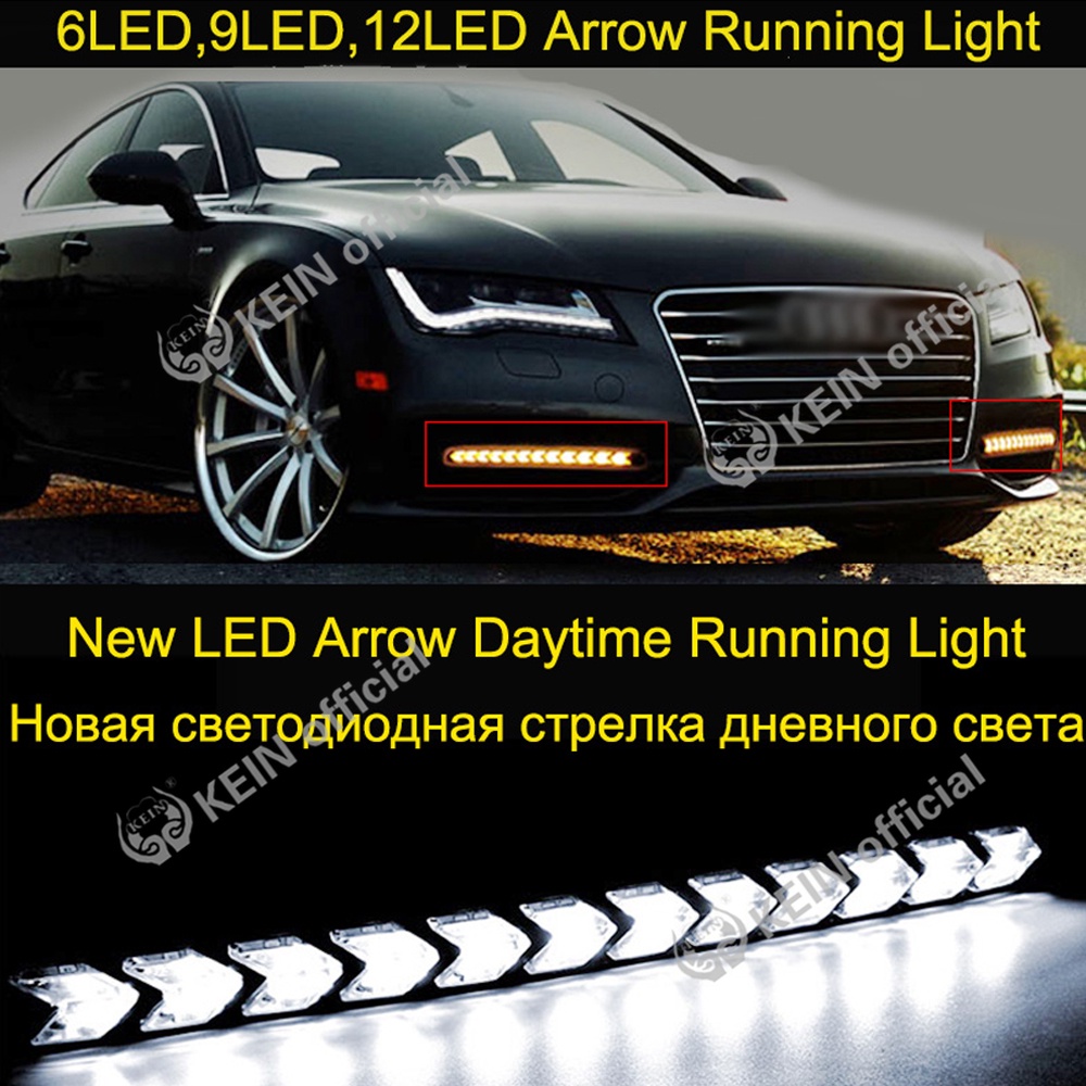 KEIN ไฟเลี้ยว Led สองสี กันนั้ำ สว่างมาก สำหรับรถจักรยานยนต์ 2 ชิ้น ไฟเดย์ไลท์พร้อมไฟเลี้ยววิ่ง ไฟเดย์ไลท์ led รถยนต์ ไฟเดย์ไลท์ led ราคา ถูกที่สุด ดีลบีเคเค แกลเลอรีภาพที่ 5