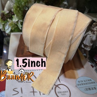 1y 1.5inch ริบบิ้น ผ้ากำมะหยี่ ขนาดเล็ก 1.5 นิ้ว x ความยาว 90 เซนติเมตร PDR0099 Velvet Ribbon