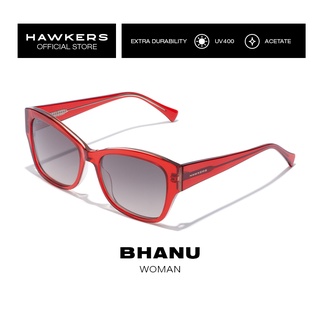 HAWKERS Red BHANU Sunglasses for Men and Women, Unisex. UV400 Protection. Official product designed in Spain HBHA20RBX0