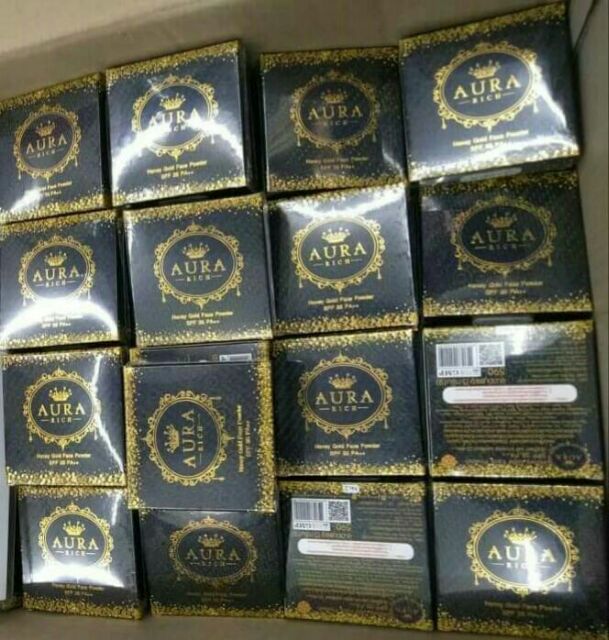 Aurarich แป้งพัฟน้ำผึ้งทองคำ ลอตใหม่ มีเก็บปลายทาง แป้งออร่าริช