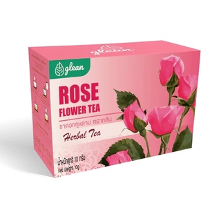 Glean Rose Flower Tea ชาดอกกุหลาบ 10 ซอง ตรา กลีน (10 Tea Bags)