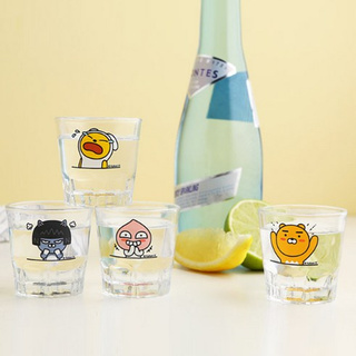 ( พร้อมส่ง ) Kakaofriends Soju Glass Set ชุดแก้วโซจู 4 ใบ