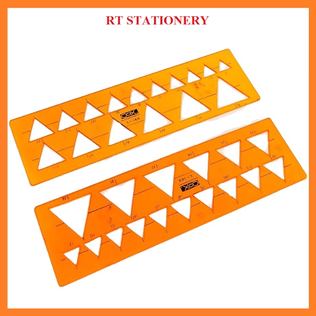 COX RULER 2 IN 1 พร้อม TRIANGLE L-160