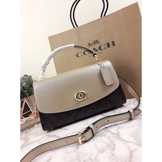 COACH TILLY SATCHEL 23 (COACH C1802) 🔻SIZE : 9" (L) x 5" (H) x 3 1/4" (W) 🔻COLOR : IM/BLACK