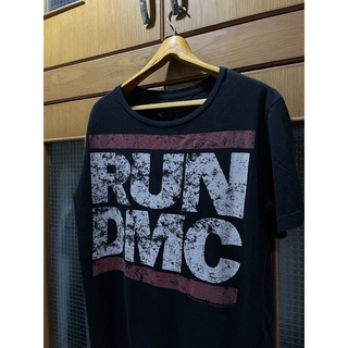 เสื้อยืดผ้าฝ้าย เสื้อวงมือสอง VINTAGE 2007 RUN DMC Size L มือ2