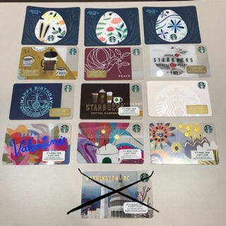 บัตร Starbucks สำหรับนักสะสม ของ USA ยังไม่ได้ขูดพิน