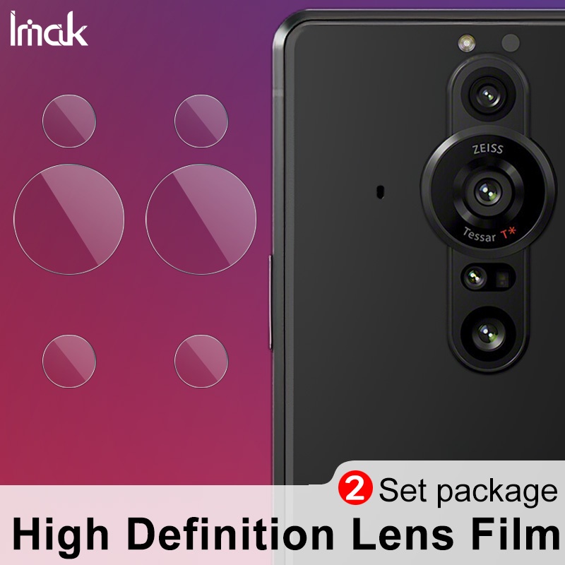 iMak for Sony Xperia Pro-I Camera Lens Film for Sony XQ-BE62 XQ-BE42 HD Tempered Glass Screen Protector Protective Films