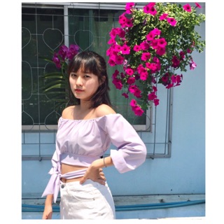 เสื้อปาดไหล่รุ่น Verbena💐✨