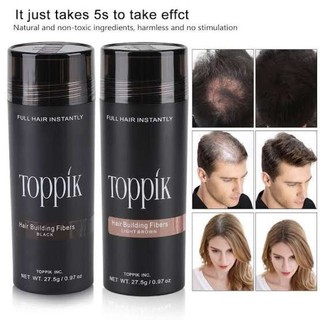 Toppik Hair ผงไฟเบอร์เพิ่มผมหนา ปิดผมบาง หัวล้าน ผมบาง