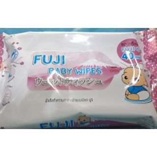 FUJI BABY WIPES ทิชชู่เปียก ผ้าเช็ดแบบเปียก40แผ่น