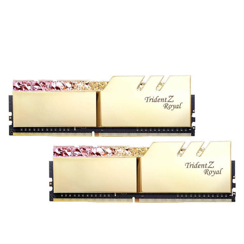 16GB (8GBx2) DDR4 3600MHz RAM (หน่วยความจำ) G.SKILL TRIDENT Z ROYAL RGB (F4-3600C18D-16GTRG)