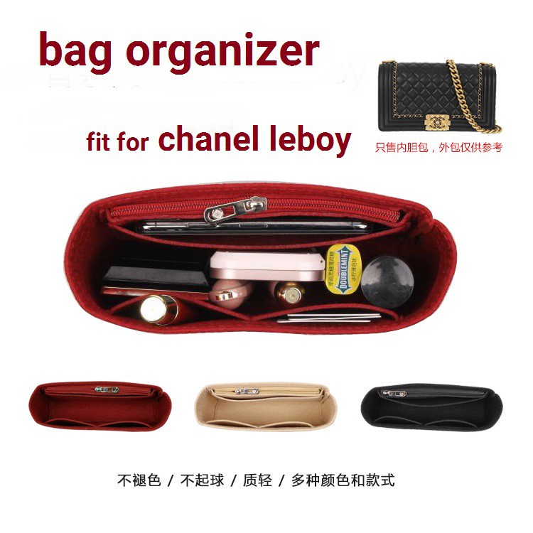 【นุ่มและเบา】ที่จัดระเบียบกระเป๋า for cha nel boy bag organiser ที่จัดกระเป๋า in bag ที่จัดทรง organizer insert