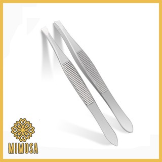 MIMOSA tweezer stainless อย่างดี ที่ถอนขนคิ้ว ที่ถอนขน แหนบถอนขนคิ้ว ผลิตจากสแตนเลสคุณภาพสูง