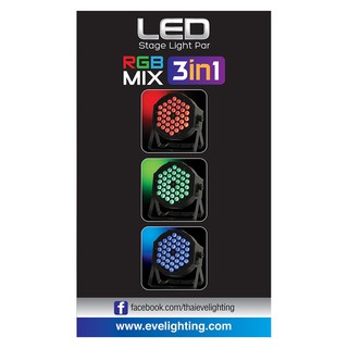 สปอทไลท์ภายใน สปอทไลท์ภายใน LED EVE 562158 54 วัตต์ RGB สีดำ โคมไฟภายใน โคมไฟ หลอดไฟ SPOTLIGHT INDOOR LED 562158 EVE PLA