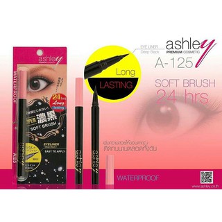 🌟 อายไลเนอร์ปากกา กันน้ำติดทนนาน แอชลีย์ ASHLEY WATER PROOG EYELINER A-125