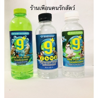 ไนน์พลัสวอเทอร์ (nine plus water) น้ำแร่บำรุงสุขภาพนกและสัตว์ปัก น้ำสำหรับล้างหลังแข่ง น้ำสำหรับนกแข่ง