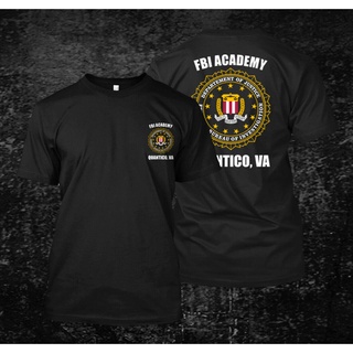 【hot tshirts】เสื้อยืดแบรนด์เนม Fbi Academy แบรนด์เนม2022