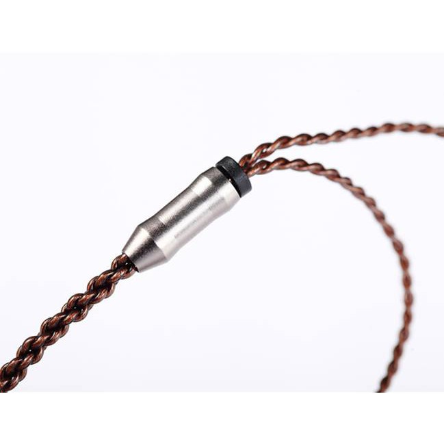 สายหูฟัง DIY กึ่งสำเร็จ OFC 4 เส้นบิดเป็นเกลียว สำหรับอัพเกรดสายหูฟังเดิม - สายสีน้ำตาล