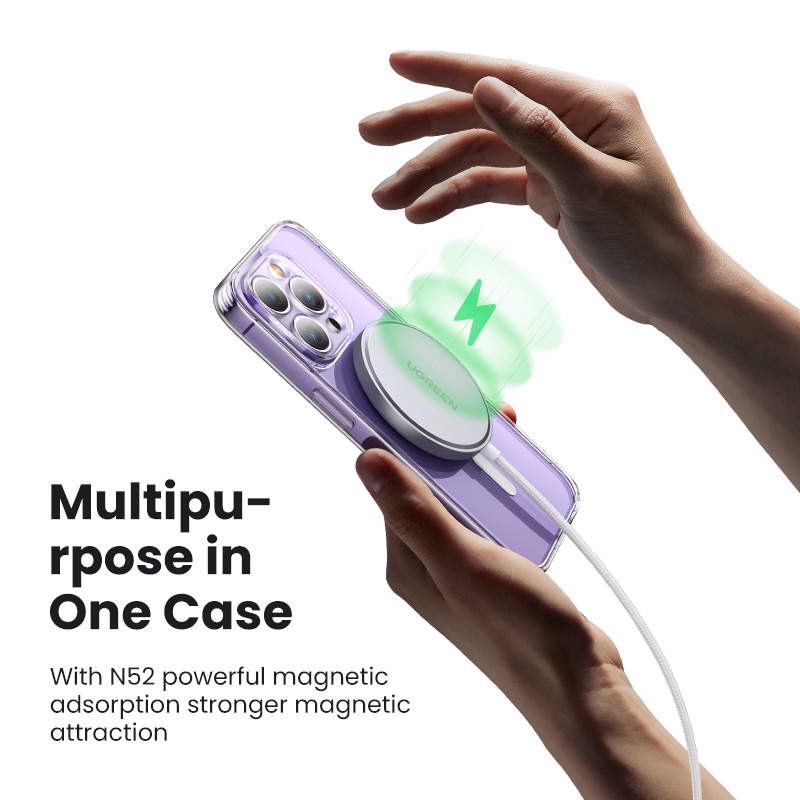 UGREEN Case สำหรับ iPhone 14 series Classy Clear Magnetic Protective Case for iPhone 14 series