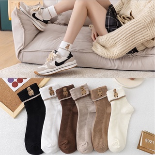 ถุงเท้าสาวน่ารัก🐻🧦🧦 ถุงเท้าข้อสั้น ลายการ์ตูน สไตล์ญี่ปุ่น